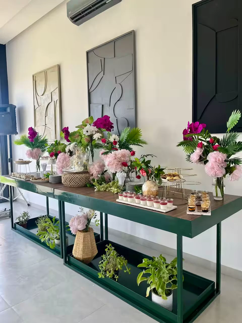 Banquet en plein air, décor sur mesure